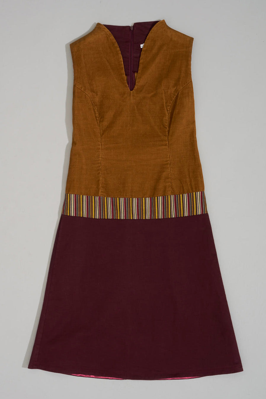 2 TONE CORD Dress - M-L