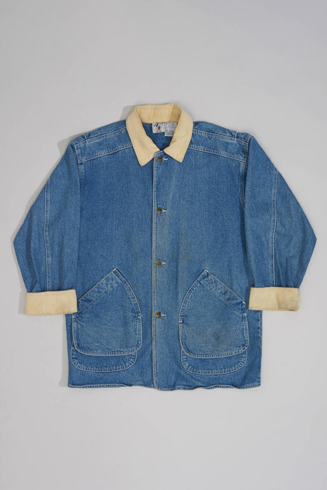 MICKEY WHITE PATCH DENIM Jacket - M