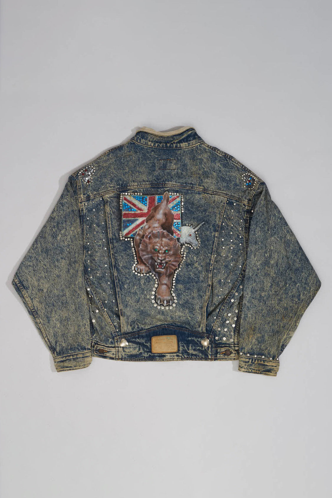 CRAZY CUSTOMIZED LEVIS DENIM Jacket - M