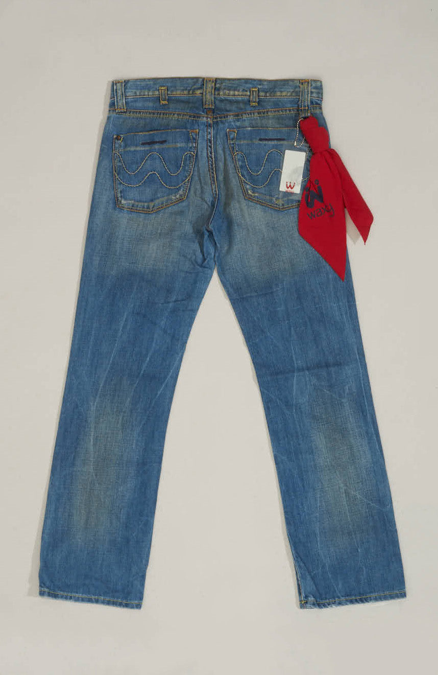 WAXY DENIM Trousers - S