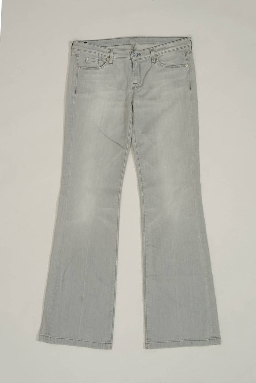 7FAM GREY DENIM Trousers - M